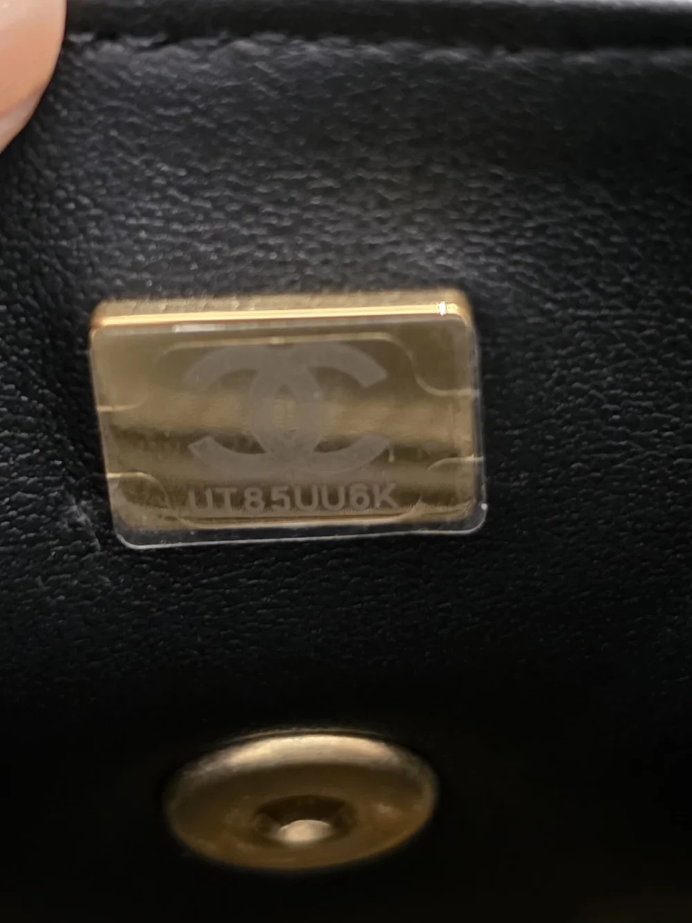 CHANEL Black Quilted Leather Top Handle Shoulder Bag with Gold Hardware